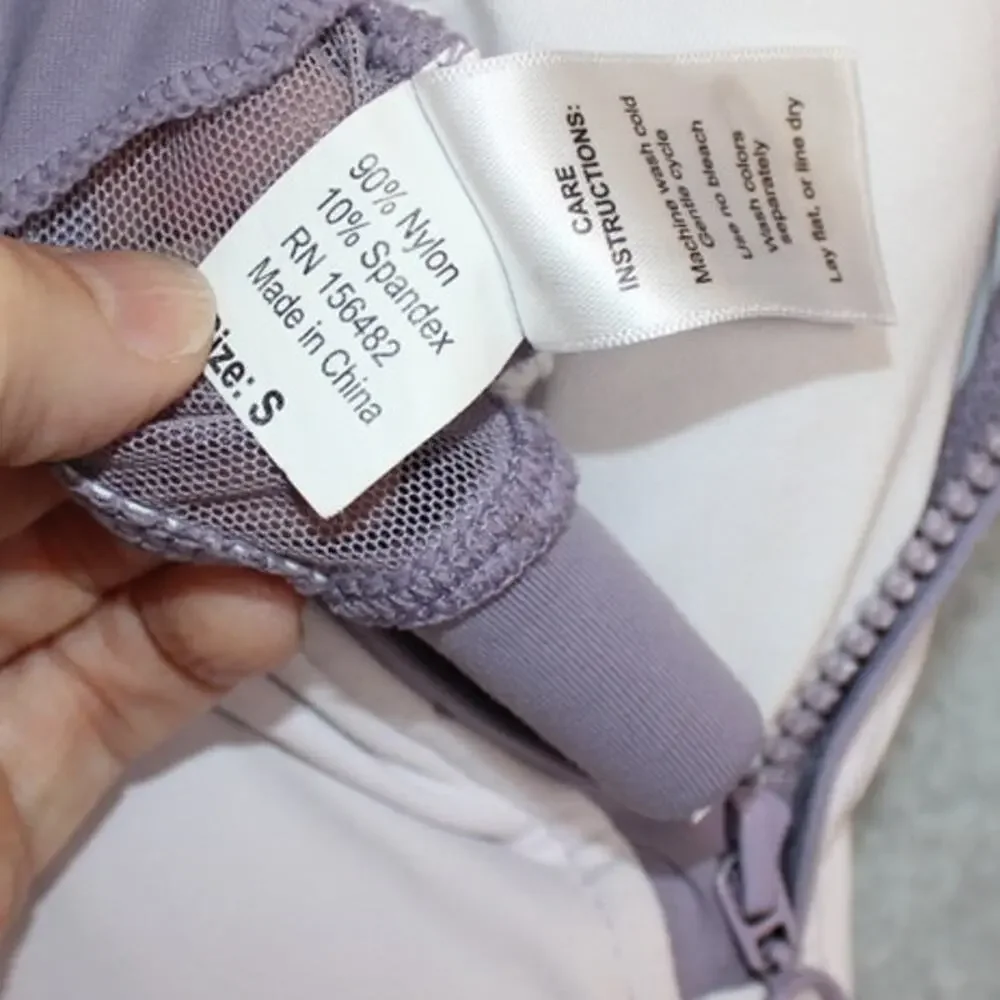 Danz N Motion Zipper Front Top Girls Size‎ Small Purple